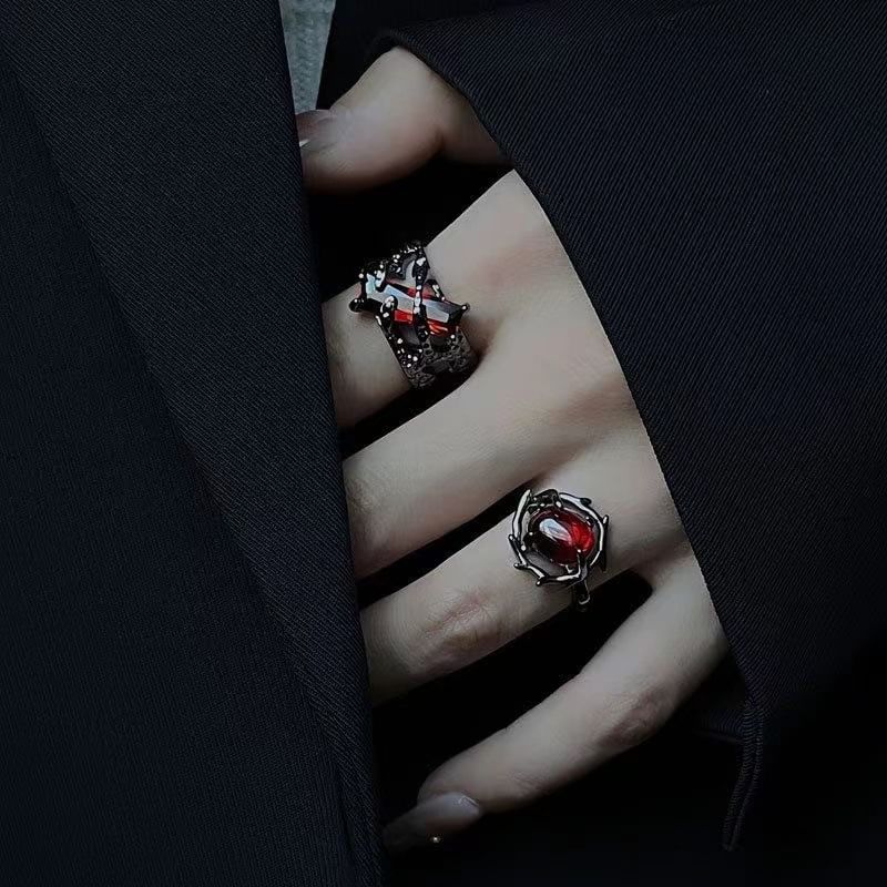 Rhinestone Open Ring