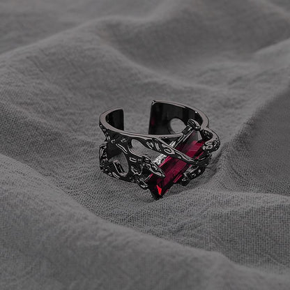 Rhinestone Open Ring