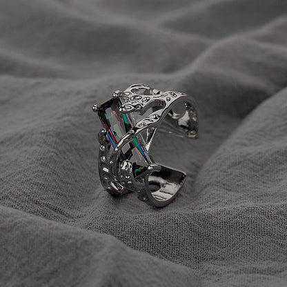 Rhinestone Open Ring