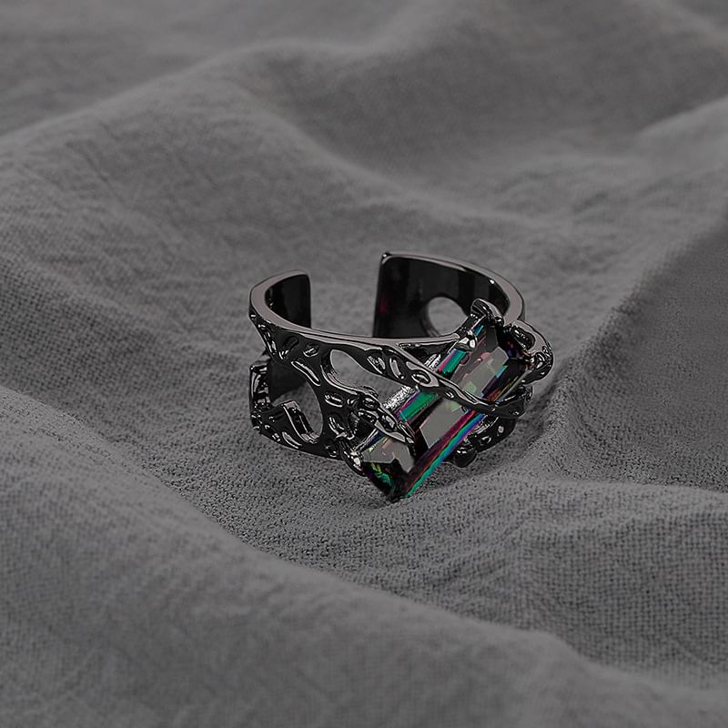 Rhinestone Open Ring