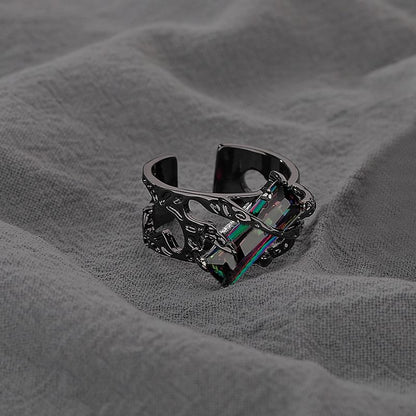 Rhinestone Open Ring
