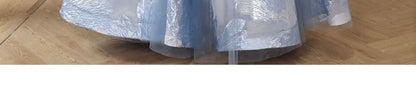 Rhinestone Accent A-Line Evening Gown