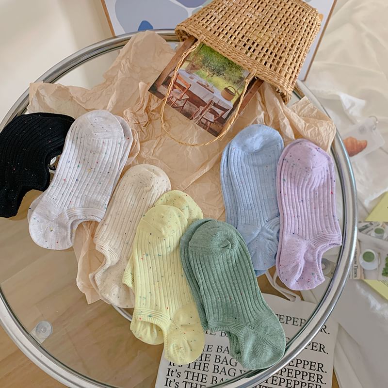 Ribbed No Show Socks Set