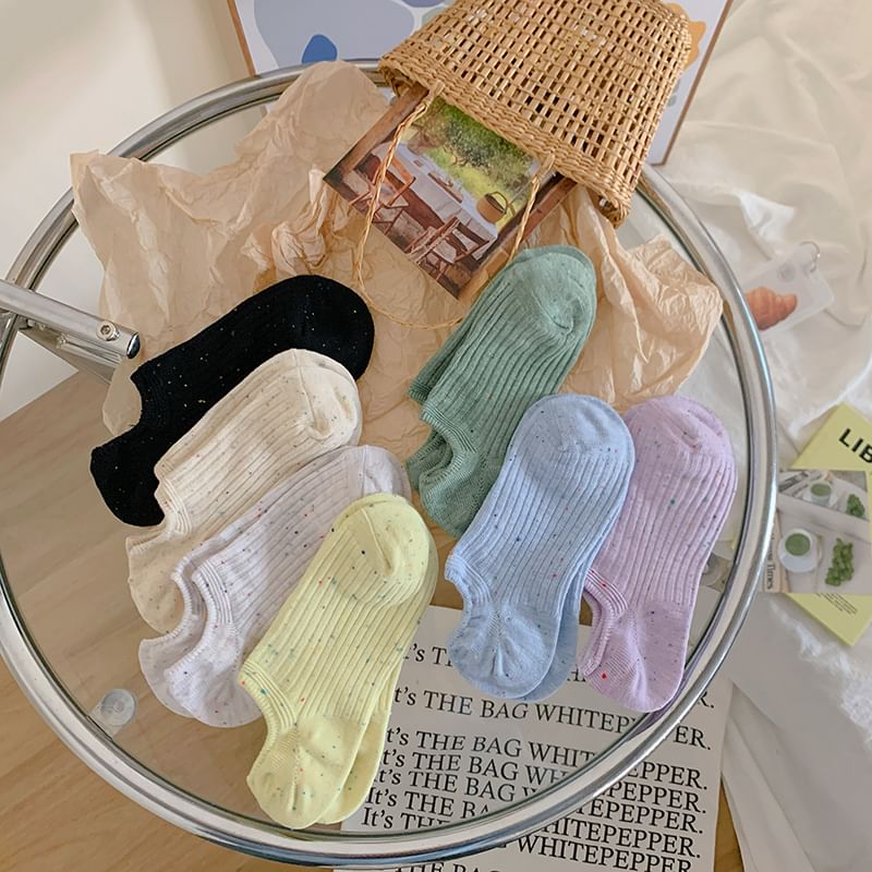 Ribbed No Show Socks Set