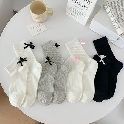 Bow Accent Socks