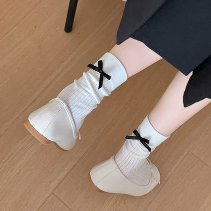 Bow Accent Socks
