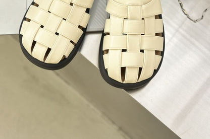 Woven Plain Sandals
