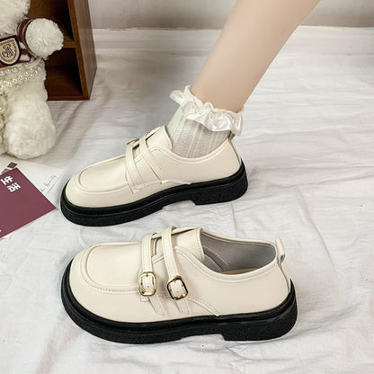 Mocassins à plateforme avec boucle