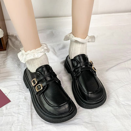 Mocassins à plateforme avec boucle