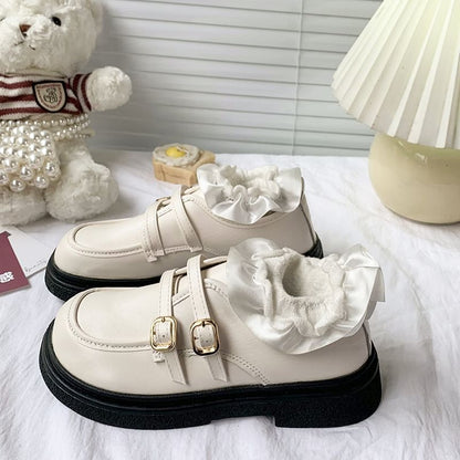 Mocassins à plateforme avec boucle