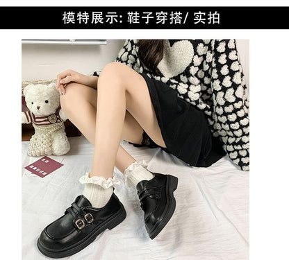 Mocassins à plateforme avec boucle