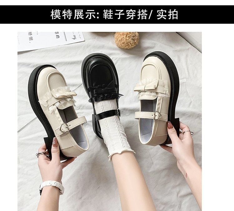 Bow Platform Loafers