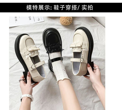 Bow Platform Loafers