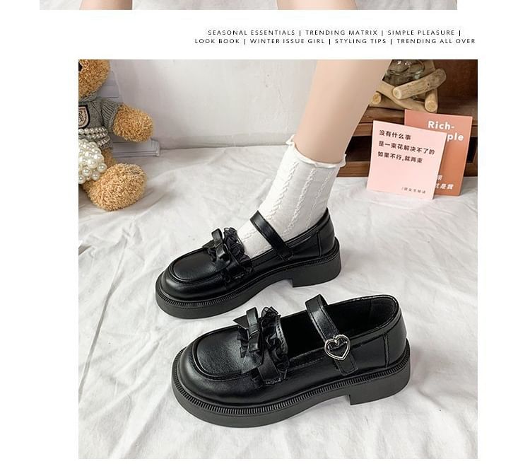 Bow Platform Loafers