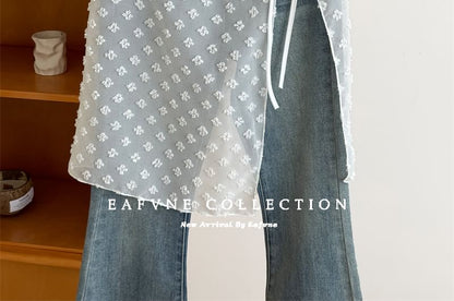 Skirt Lace Apron Half