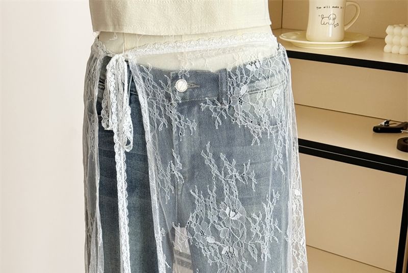 Lace Apron Half Skirt