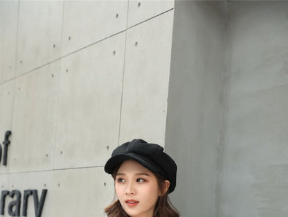 Plain Panel Newsboy Cap