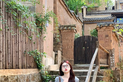 Spaghetti Strap Floral Mini A-Line Dress / Melange Crop Cardigan