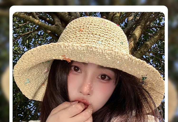 Melange Straw Hat