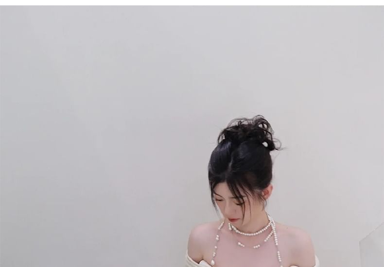 Shoulder Gown Plain Satin Off Wedding A-Line Ruched