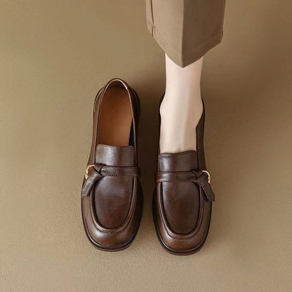 Loafers Faux Leather Plain