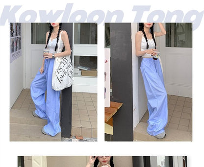 Mid Rise Striped Wide Leg Pants (Various Designs)