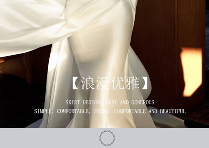 Gown Plain Wedding Shoulder Off Mermaid