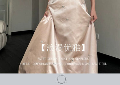 Gown Wedding Rhinestone Strapless A-Line