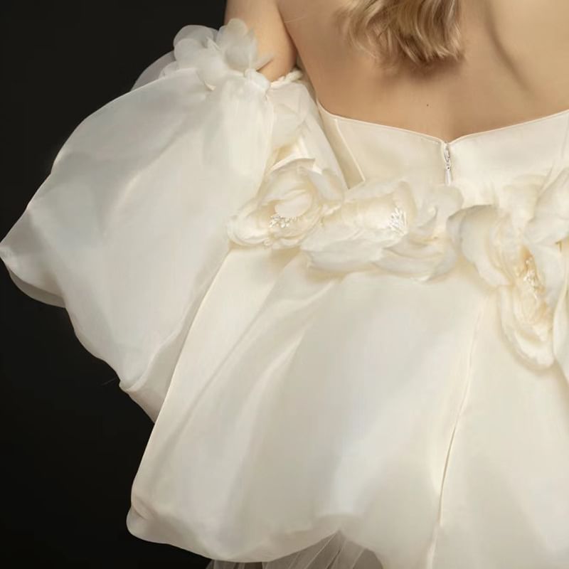 Strapless Mermaid Evening Plain Gown