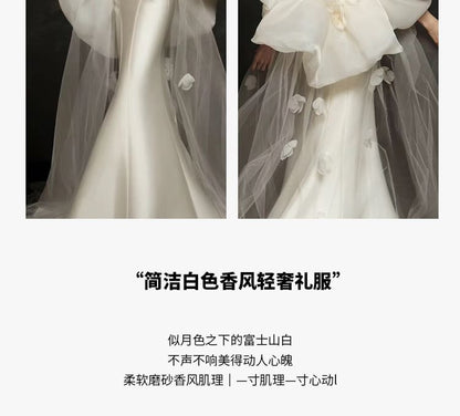 Strapless Mermaid Evening Plain Gown