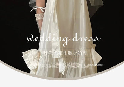 Plain Gown Strapless Wedding