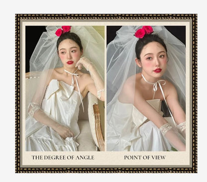 Plain Gown Strapless Wedding