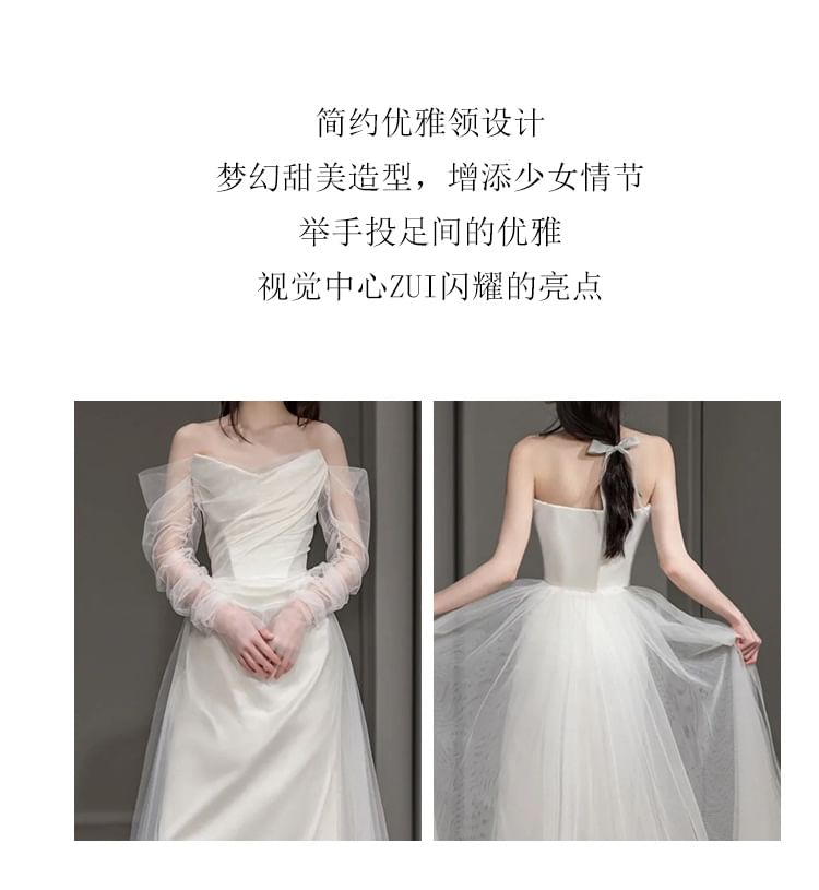 Wedding Gown Mermaid Strapless Plain