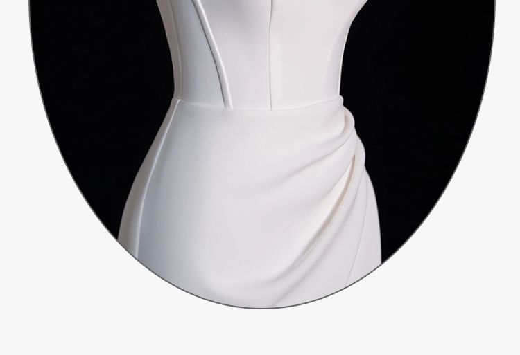 Wedding Gown Plain Sleeveless A-Line