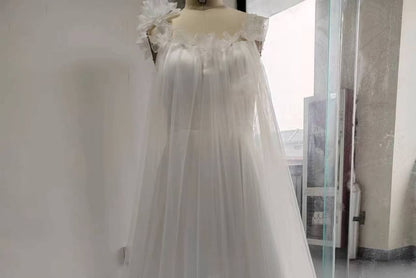 A-Line Gown Sleeveless Wedding Plain