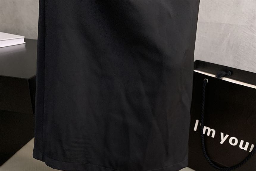 Block Heel Slide Sandals