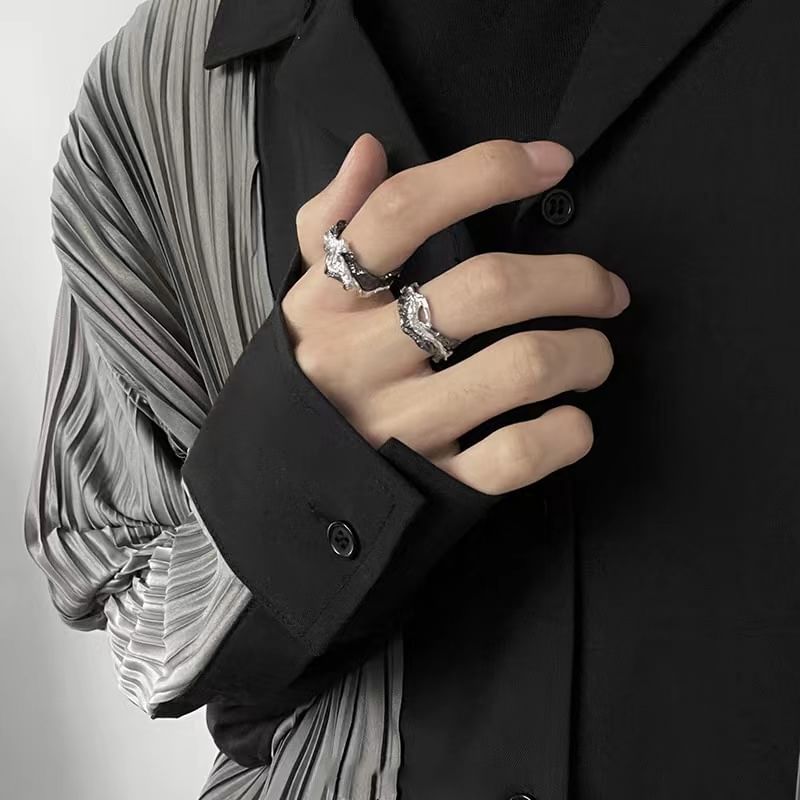 Irregular Stainless Steel Open Ring