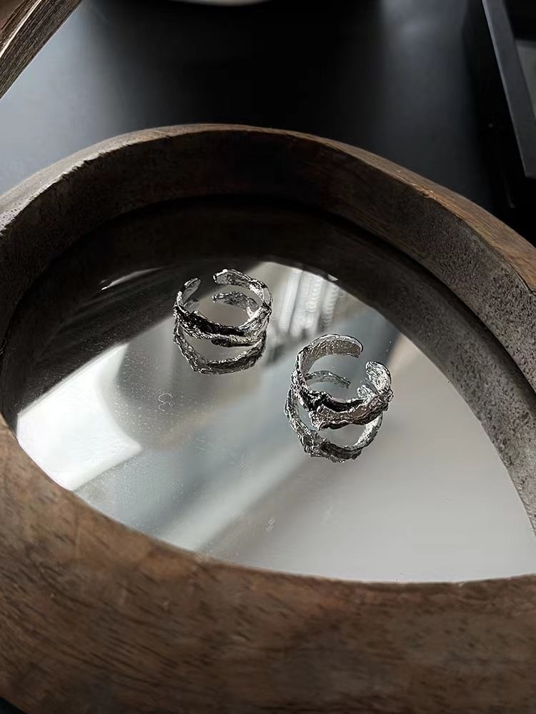Irregular Stainless Steel Open Ring