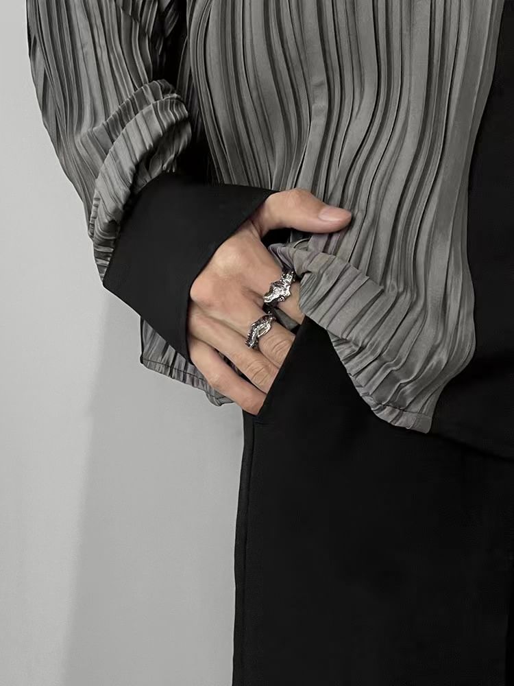 Irregular Stainless Steel Open Ring