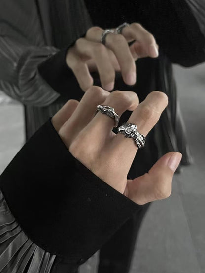 Irregular Stainless Steel Open Ring