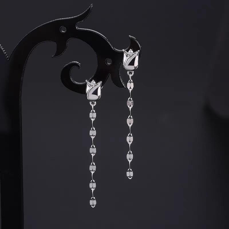 Rose Alloy Dangle Earring