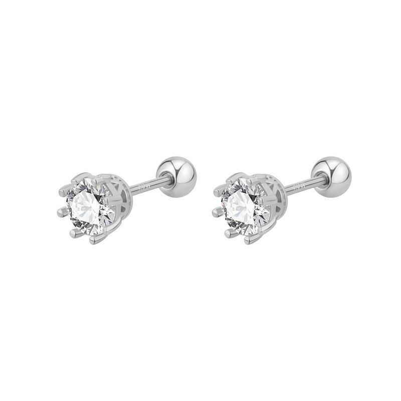 Rhinestone Alloy Stud Earring