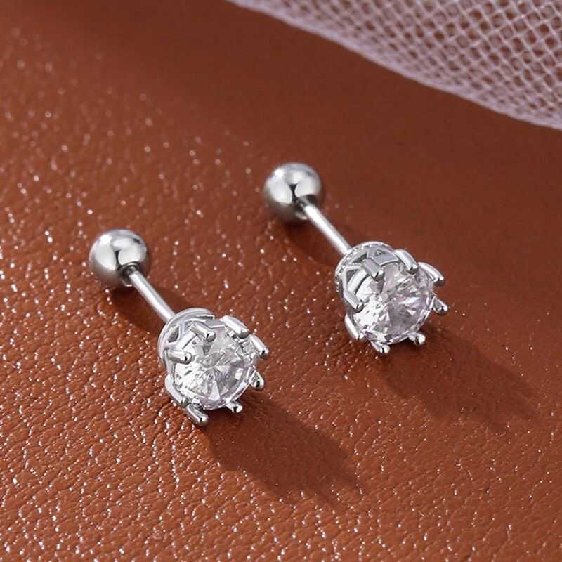 Rhinestone Alloy Stud Earring