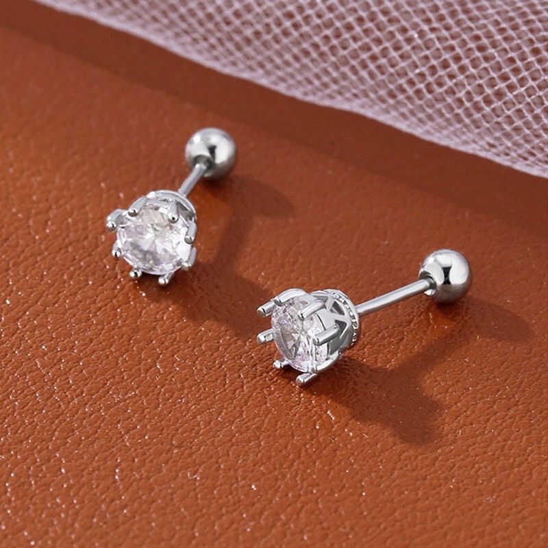 Rhinestone Alloy Stud Earring