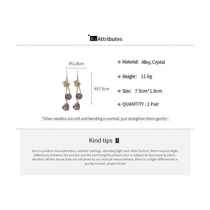 Faux Crystal Choker / Bracelet / Dangle Earring