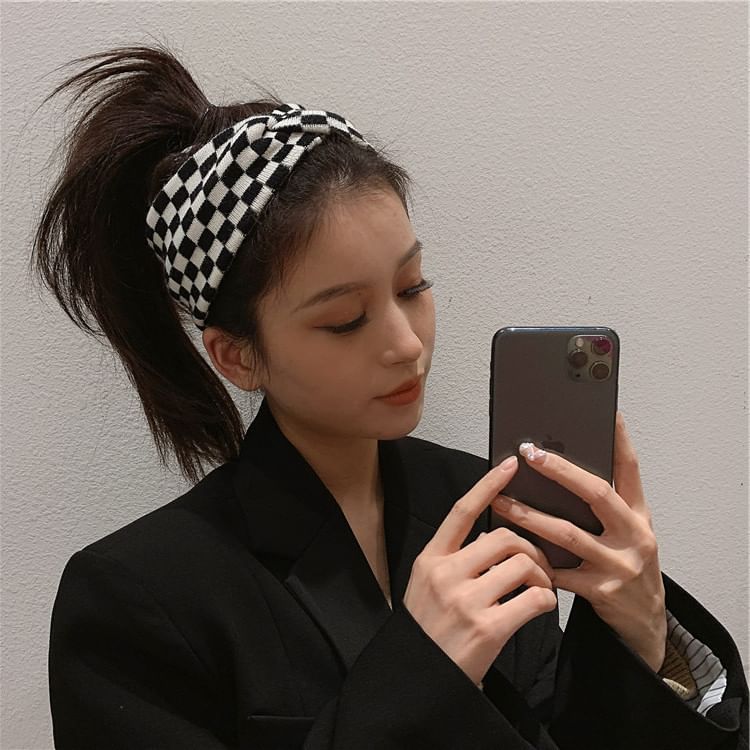 Checker Head Band