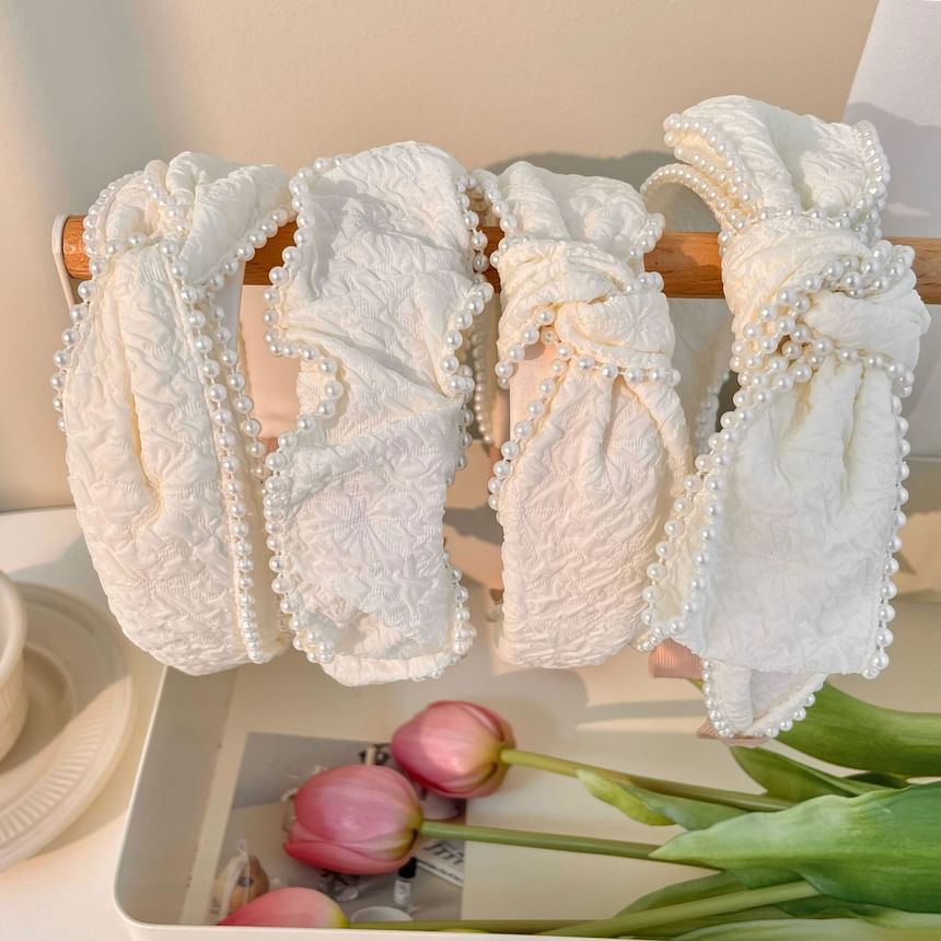 Faux Pearl Head Band / Barrette