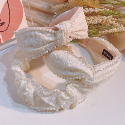 Faux Pearl Head Band / Barrette