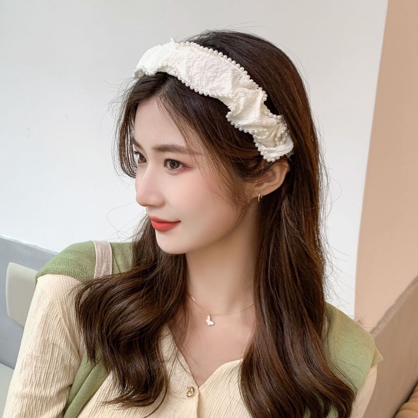 Faux Pearl Head Band / Barrette