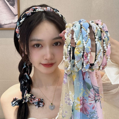 Faux Pearl Head Band